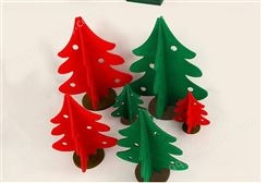 瑞聚定制毛毡圣诞树 圣诞饰品用绿色毛毡布 圣诞挂件系列彩色毡布