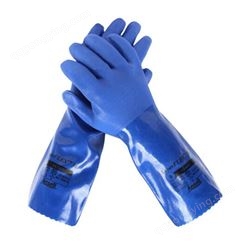 安思尔Ansell 14-663 PVC耐磨耐油手套防化耐酸碱实验室防护手套
